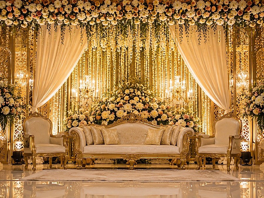Reception stage decor